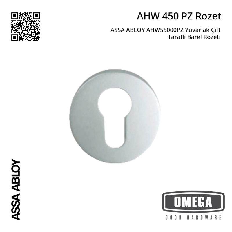 ASSA ABLOY AHW55000PZ Yuvarlak Çift Taraflı Barel Rozeti