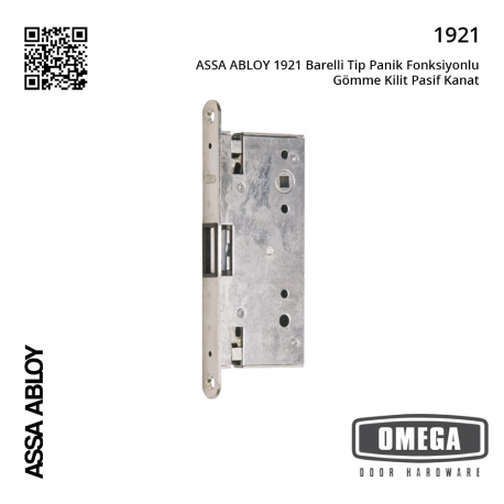 ASSA ABLOY 1921 Barelli Tip Panik Fonksiyonlu Gömme Kilit Pasif Kanat