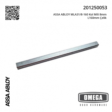 ASSA ABLOY MLA31/8-160 Kol Mili 8mm L160mm Çelik