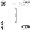 ASSA ABLOY MLA11/20 Kilit Karşılığı 20x170mm Paslanmaz Çelik Mat Sağ Sol Uyumlu