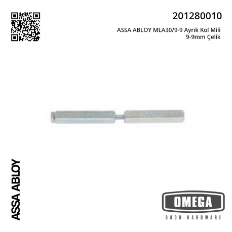 ASSA ABLOY MLA30/9-9 Ayrık Kol Mili 9-9mm Çelik