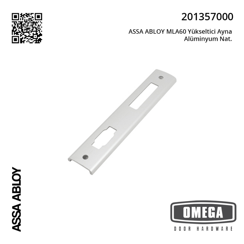 ASSA ABLOY MLA60 Yükseltici Ayna Alüminyum Nat.