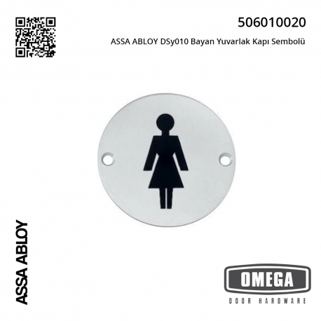 ASSA ABLOY DSy010 Bayan Yuvarlak Kapı Sembolü