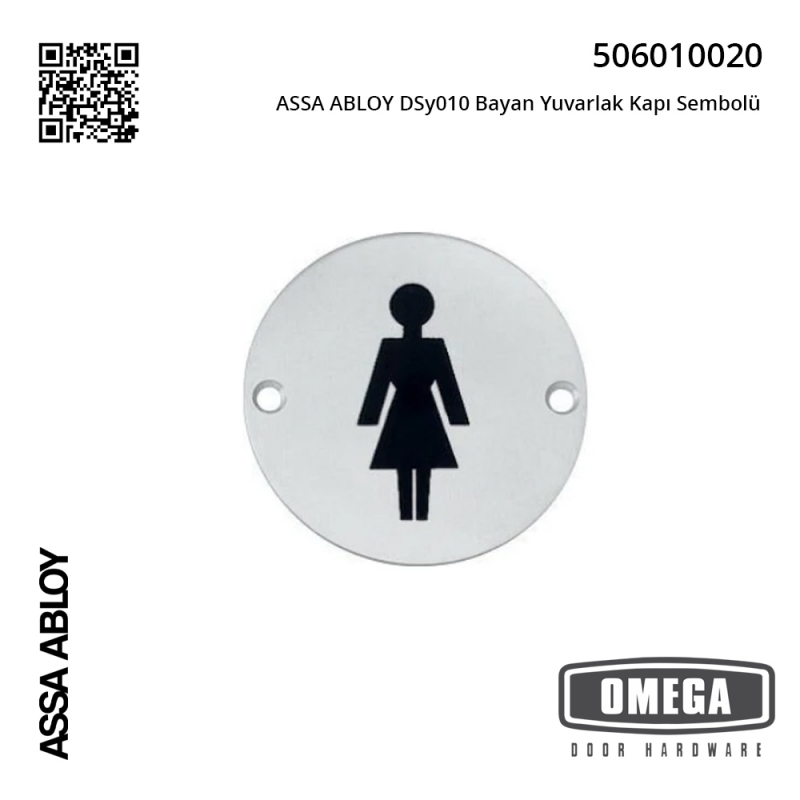 ASSA ABLOY DSy010 Bayan Yuvarlak Kapı Sembolü