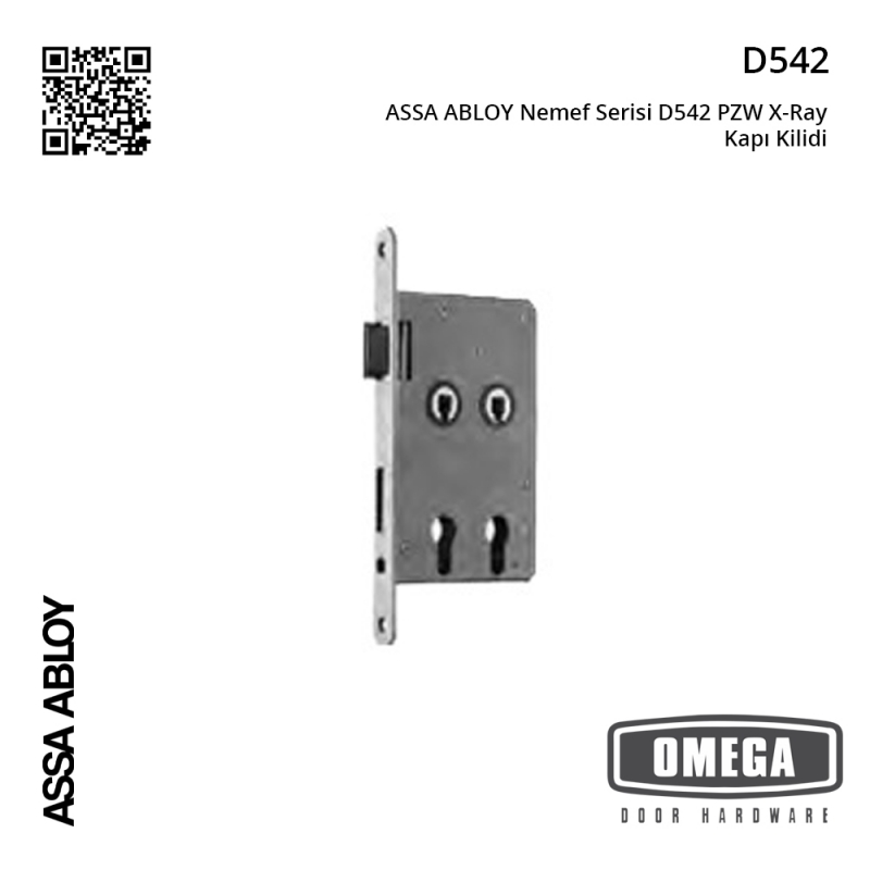 ASSA ABLOY Nemef Serisi D542 PZW X-Ray Kapı Kilidi