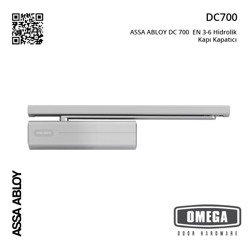 ASSA ABLOY DC 700  EN 3-6 Hidrolik Kapı Kapatıcı