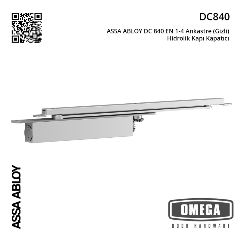 ASSA ABLOY DC 840 EN 1-4 Ankastre (Gizli) Hidrolik Kapı Kapatıcı