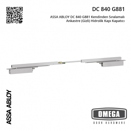 ASSA ABLOY DC 840 G881 Kendinden Sıralamalı Ankastre (Gizli) Hidrolik Kapı Kapatıcı