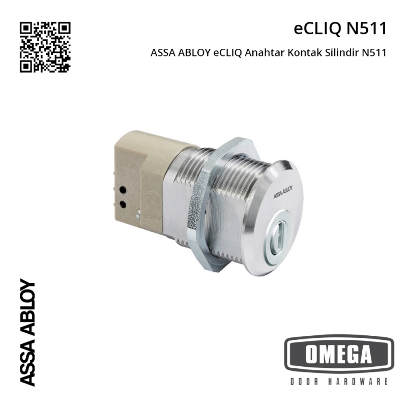 ASSA ABLOY eCLIQ Anahtar Kontak Silindir N511