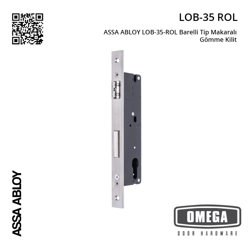 ASSA ABLOY LOB-35-ROL Barelli Tip Makaralı Gömme Kilit