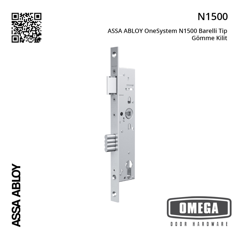 ASSA ABLOY OneSystem N1500 Barelli Tip Gömme Kilit