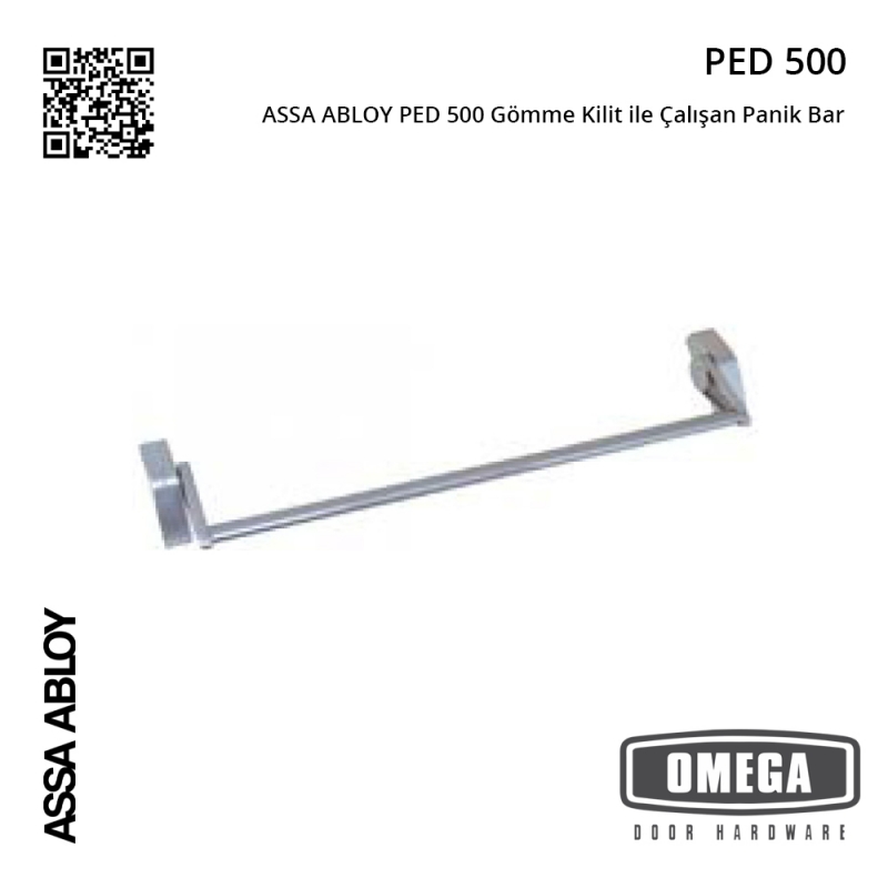 ASSA ABLOY PED 500 Gömme Kilit ile Çalışan Panik Bar