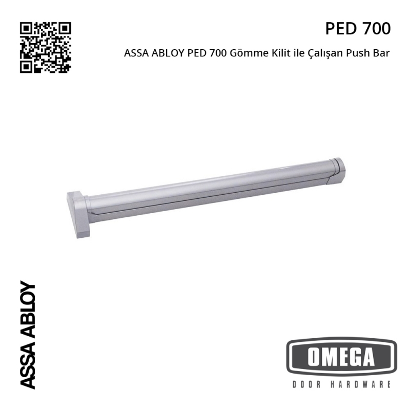 ASSA ABLOY PED 700 Gömme Kilit ile Çalışan Push Bar