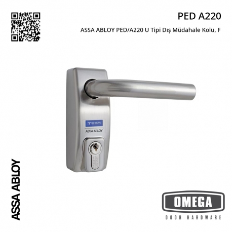 ASSA ABLOY PED/A220 U Tipi Dış Müdahale Kolu, F