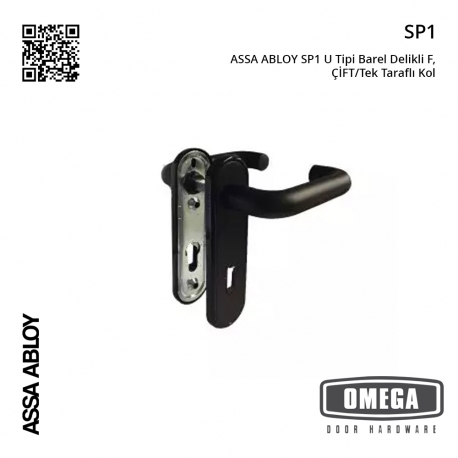 ASSA ABLOY SP1 U Tipi Barel Delikli F, ÇİFT/Tek Taraflı Kol