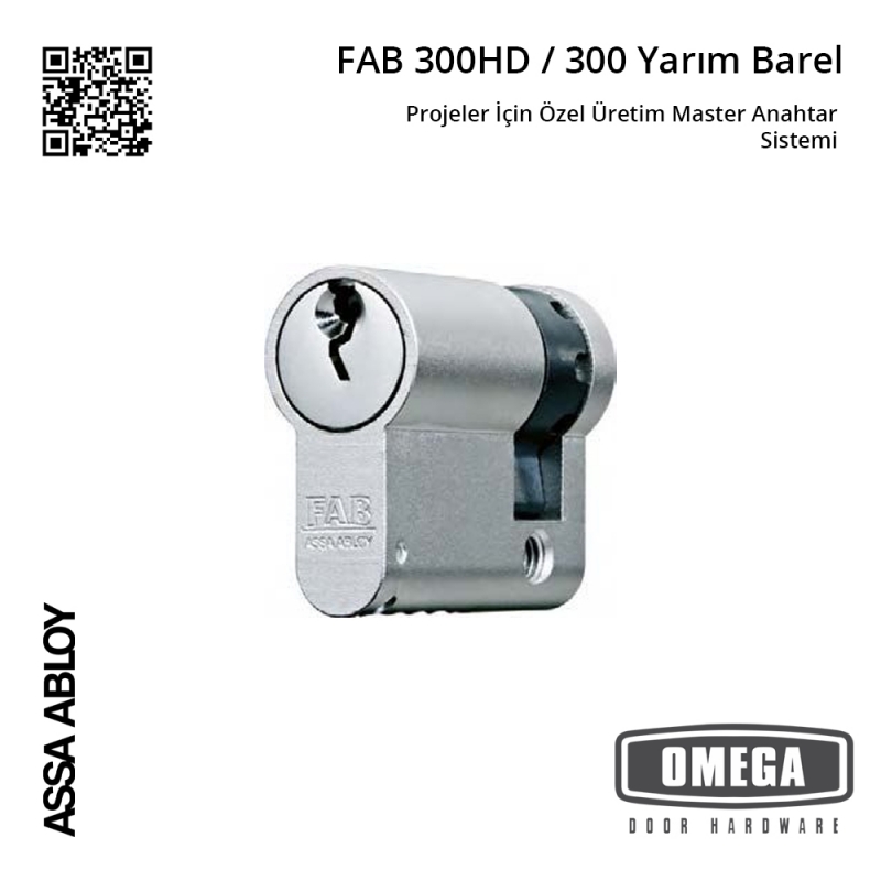 ASSA ABLOY FAB 300HD / 300 Yarım Barel