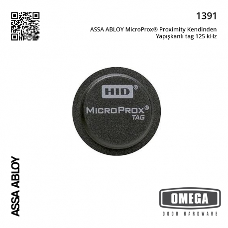 ASSA ABLOY MicroProx® Proximity Kendinden Yapışkanlı tag 125 kHz