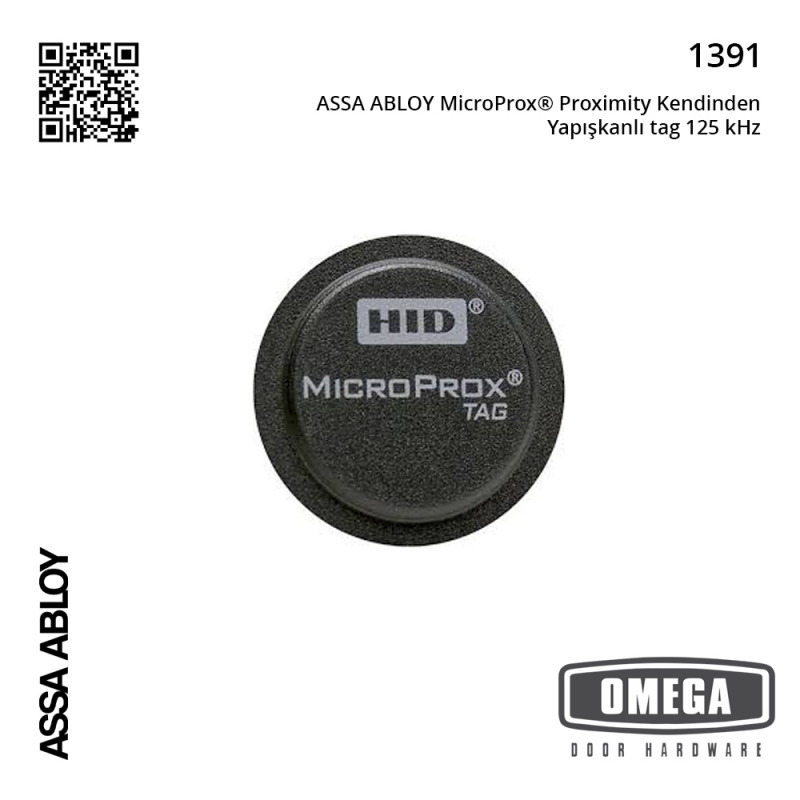 ASSA ABLOY MicroProx® Proximity Kendinden Yapışkanlı tag 125 kHz