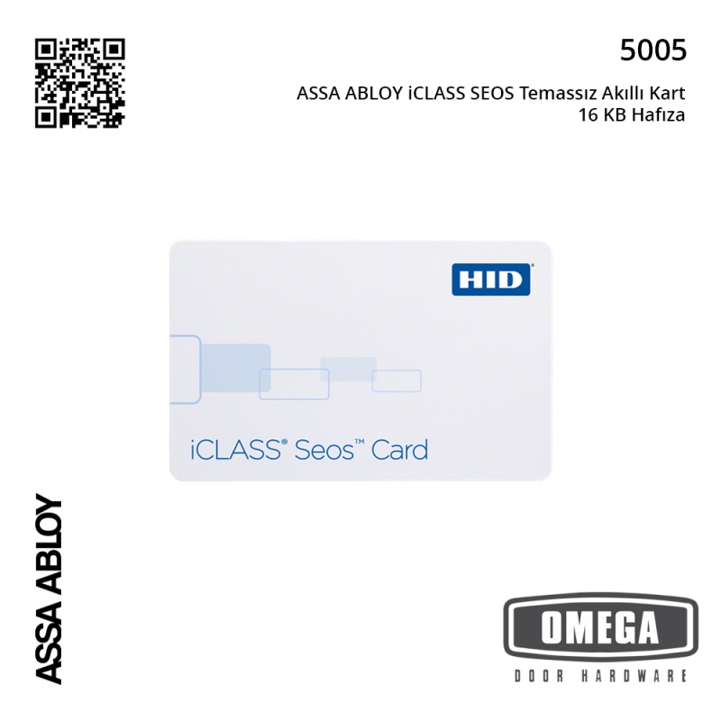 ASSA ABLOY iCLASS SEOS Temassız Akıllı Kart 16 KB Hafıza