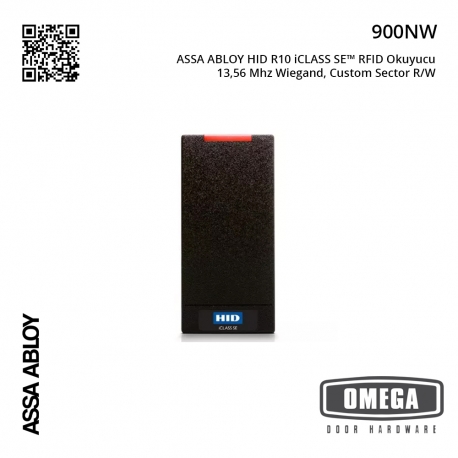 ASSA ABLOY HID R10 iCLASS SE™ RFID okuyucu 13,56 Mhz Wiegand, Custom Sector R/W