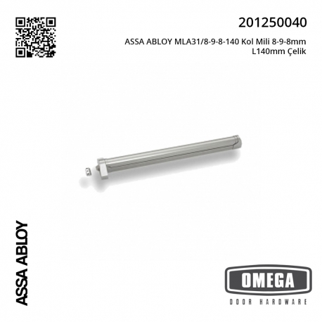 ASSA ABLOY MLA31/8-9-8-140 Kol Mili 8-9-8mm L140mm Çelik